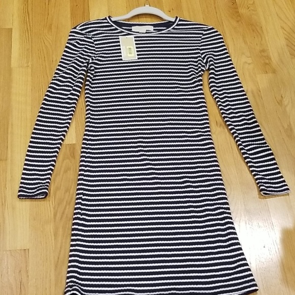 Micheal kors Black & White Strip Knit Dress - Picture 4 of 7